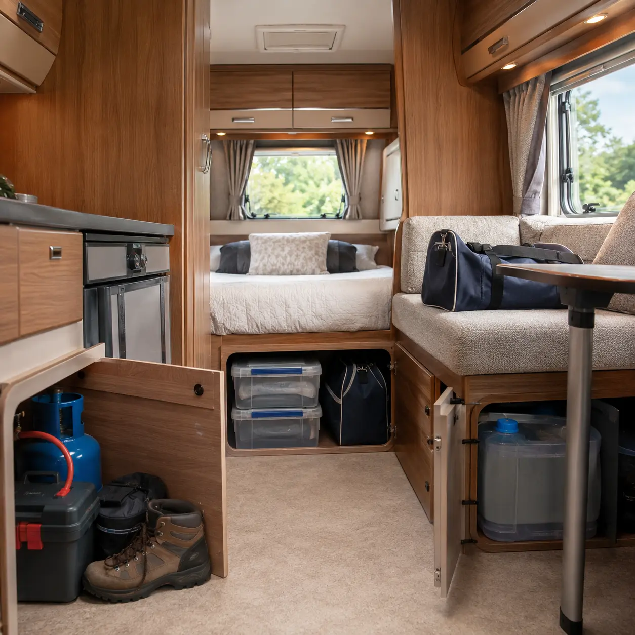 Correct caravan loading during essential caravan safety checks