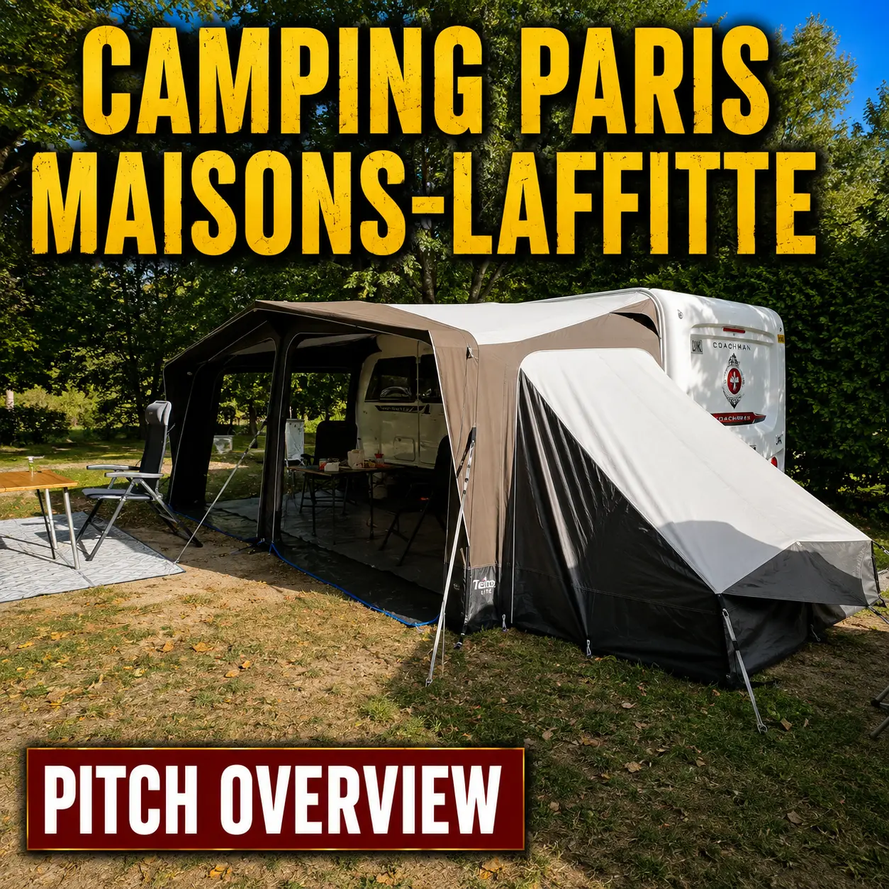 Camping Paris Maisons-Laffitte Pitch Overview in France