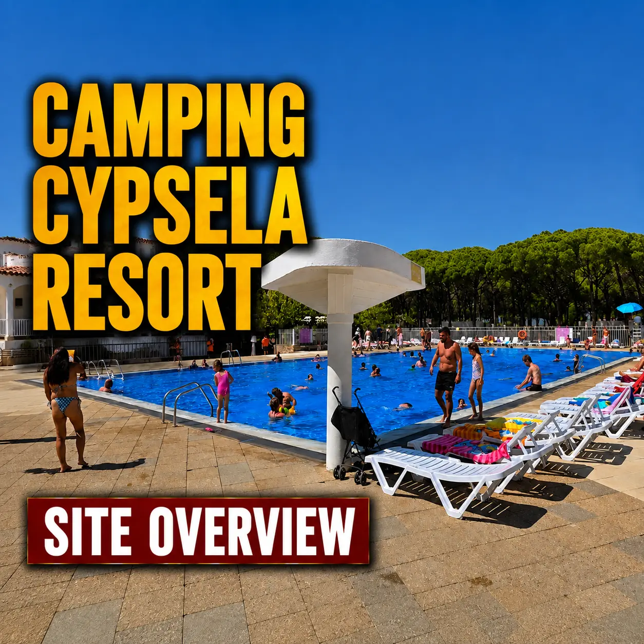 Camping Cypsela Resort Site Overview in Pals, Spain